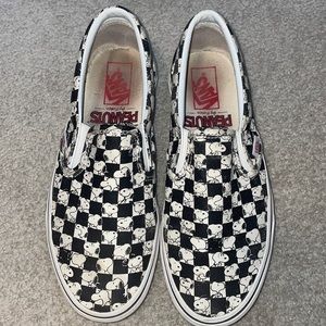 checkered snoopy vans